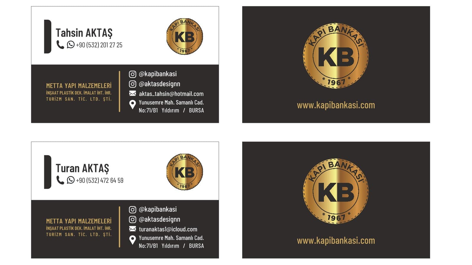 Kapı Bankası Kartvizit